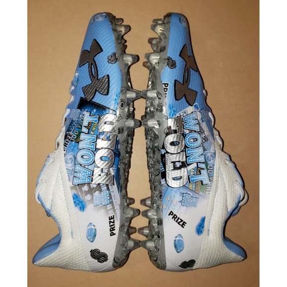 UNDER ARMOUR JACKPOT SAMPLE FOOTBALL CLEATS 3025967-401 MEN\'S SIZE 14 NEW main image 5